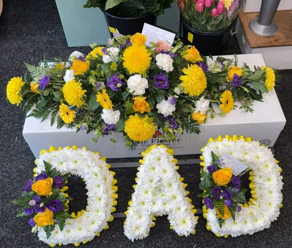Funeral Letters & Spray